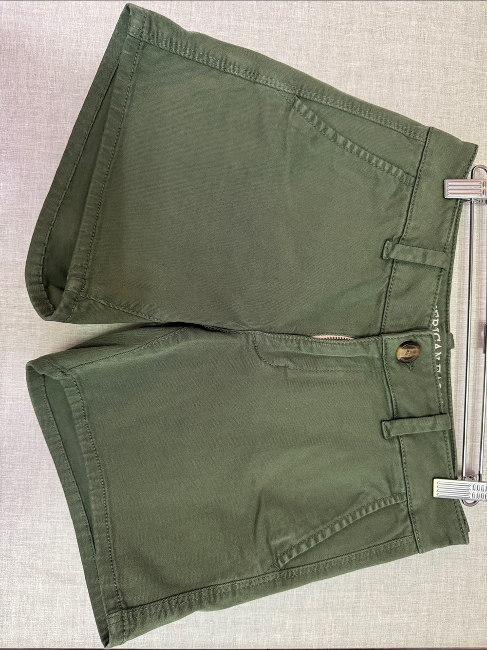 American Eagle Outfitters Olive Green Women's Bermuda Shorts